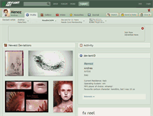 Tablet Screenshot of menoz.deviantart.com