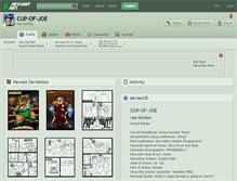 Tablet Screenshot of cup-of-joe.deviantart.com