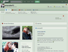 Tablet Screenshot of emocutter91.deviantart.com
