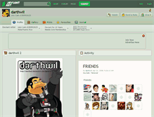 Tablet Screenshot of darthwil.deviantart.com