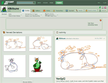 Tablet Screenshot of kbkitsune.deviantart.com