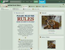 Tablet Screenshot of animal-lover-fans.deviantart.com