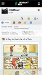 Mobile Screenshot of mistfoxx.deviantart.com