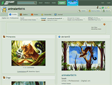 Tablet Screenshot of animalartist16.deviantart.com