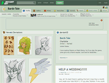 Tablet Screenshot of bards-tale.deviantart.com