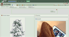 Desktop Screenshot of kyrashangea.deviantart.com