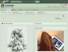 Tablet Screenshot of kyrashangea.deviantart.com