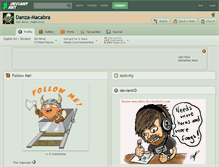 Tablet Screenshot of danza-macabra.deviantart.com