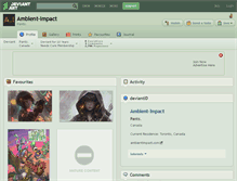 Tablet Screenshot of ambient-impact.deviantart.com