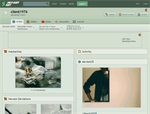 Tablet Screenshot of client1976.deviantart.com