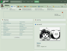 Tablet Screenshot of kotow.deviantart.com