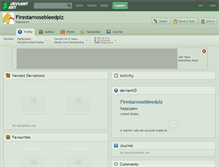 Tablet Screenshot of firestarnosebleedplz.deviantart.com