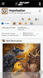 Mobile Screenshot of hopefeather.deviantart.com