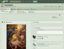 Tablet Screenshot of hopefeather.deviantart.com