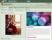 Tablet Screenshot of callisto-chan.deviantart.com