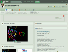 Tablet Screenshot of laurenthehedgehog.deviantart.com
