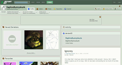 Desktop Screenshot of daphnebunnyskunk.deviantart.com