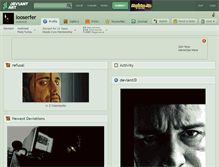 Tablet Screenshot of looserfer.deviantart.com