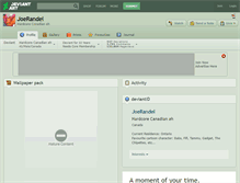 Tablet Screenshot of joerandel.deviantart.com