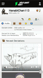 Mobile Screenshot of hanabichan113.deviantart.com