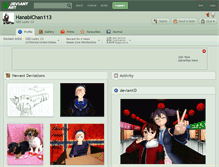 Tablet Screenshot of hanabichan113.deviantart.com