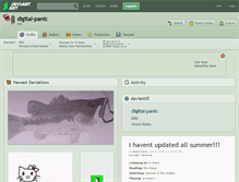 Tablet Screenshot of digital-panic.deviantart.com