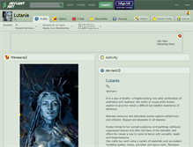 Tablet Screenshot of lutania.deviantart.com