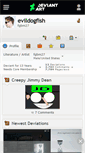 Mobile Screenshot of evildogfish.deviantart.com