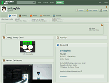 Tablet Screenshot of evildogfish.deviantart.com