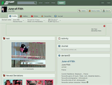Tablet Screenshot of june-of-filth.deviantart.com
