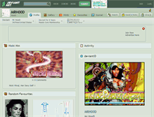 Tablet Screenshot of mrh00d.deviantart.com
