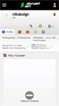 Mobile Screenshot of nikdesign.deviantart.com
