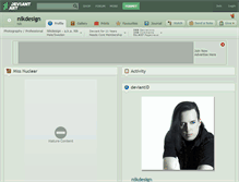 Tablet Screenshot of nikdesign.deviantart.com