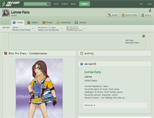 Tablet Screenshot of lenne-fans.deviantart.com