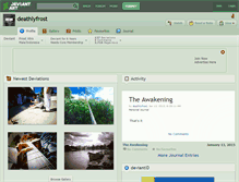 Tablet Screenshot of deathlyfrost.deviantart.com