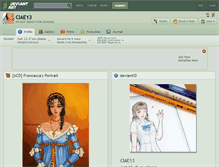 Tablet Screenshot of ciae13.deviantart.com