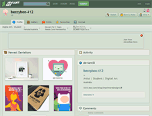 Tablet Screenshot of beccyboo-412.deviantart.com