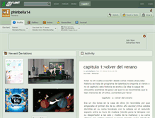 Tablet Screenshot of phinbella14.deviantart.com