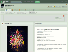 Tablet Screenshot of gotthetouch.deviantart.com