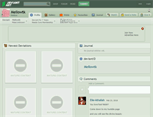 Tablet Screenshot of mellowtk.deviantart.com