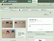 Tablet Screenshot of moondancer89.deviantart.com