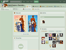 Tablet Screenshot of meixchojuro--fanclub.deviantart.com