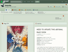 Tablet Screenshot of karasuba.deviantart.com