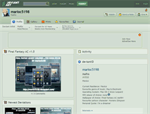 Tablet Screenshot of marioc5198.deviantart.com