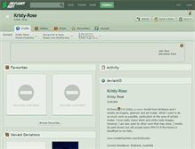 Tablet Screenshot of kristy-rose.deviantart.com