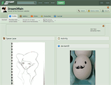 Tablet Screenshot of dreamofrain.deviantart.com