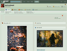 Tablet Screenshot of darknesbeast.deviantart.com