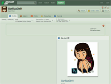 Tablet Screenshot of gorillazgirl1.deviantart.com