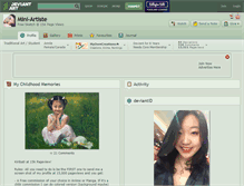 Tablet Screenshot of mini-artiste.deviantart.com