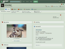 Tablet Screenshot of n0vember.deviantart.com